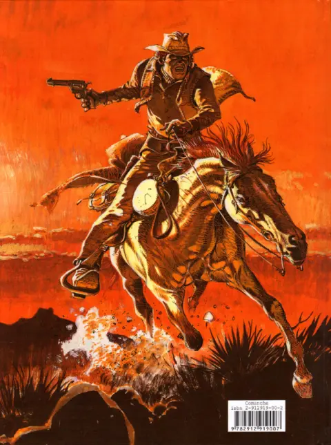 Verso de l'album Comanche Le prisonnier