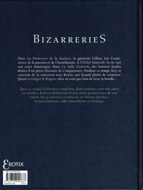 Verso de l'album BizarrerieS