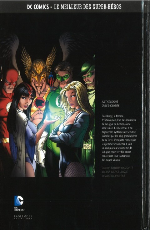 Verso de l'album DC Comics - Le Meilleur des Super-Héros Hors-série Volume 7 Justice League - Crise d'identité