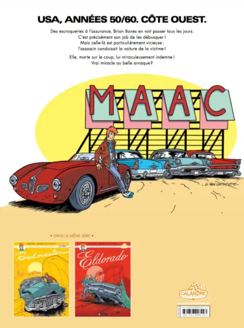 Verso de l'album Brian Bones, détective privé Tome 2 Eldorado