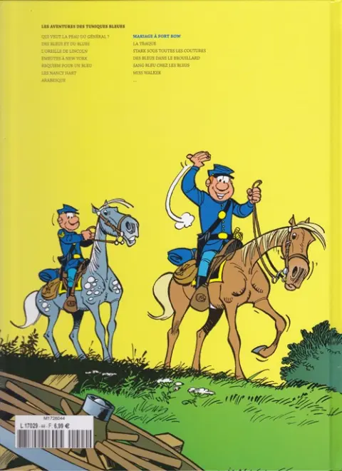 Verso de l'album Les Tuniques Bleues Tome 49 Mariage à Fort Bow
