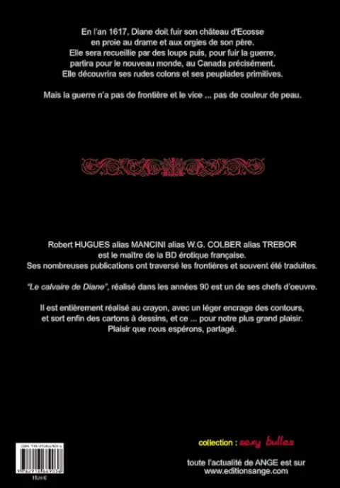 Verso de l'album Le Calvaire de Diane