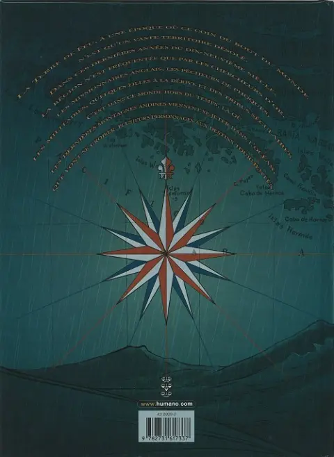 Verso de l'album Cap Horn Tome 1 La baie tournée vers l'Est
