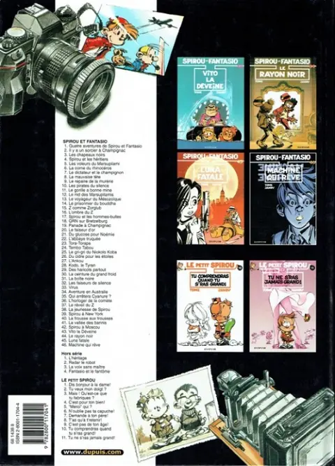 Verso de l'album Spirou et Fantasio Tome 41 La vallée des bannis