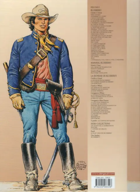Verso de l'album La Jeunesse de Blueberry Tome 20 Gettysburg