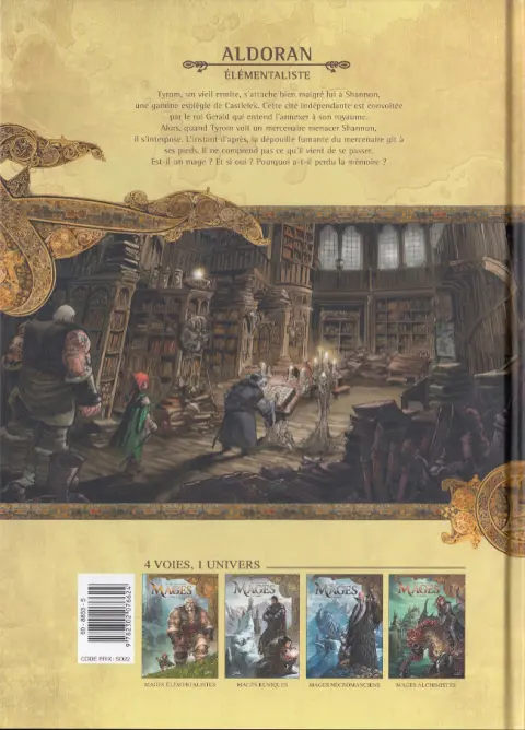 Verso de l'album Mages Tome 1 Aldoran