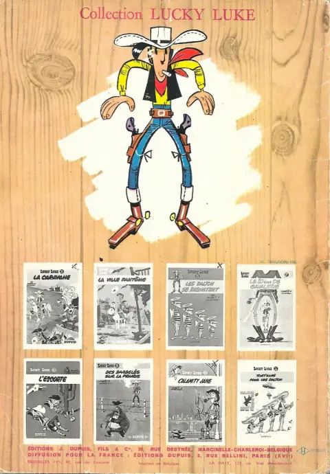 Verso de l'album Lucky Luke Tome 6 Hors-la-loi