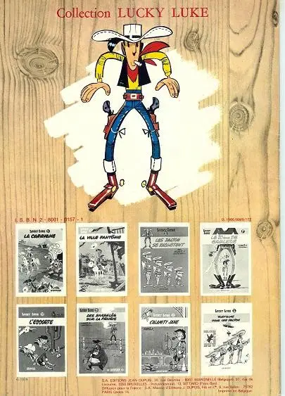 Verso de l'album Lucky Luke Tome 18 À l'ombre des derricks