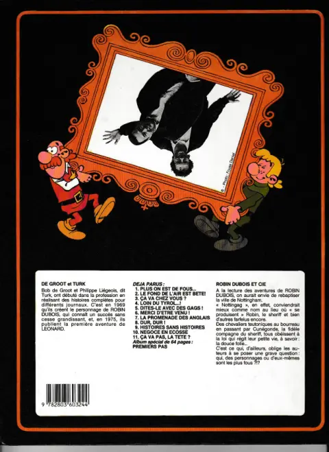 Verso de l'album Robin Dubois Tome 1 Plus on est de fous...