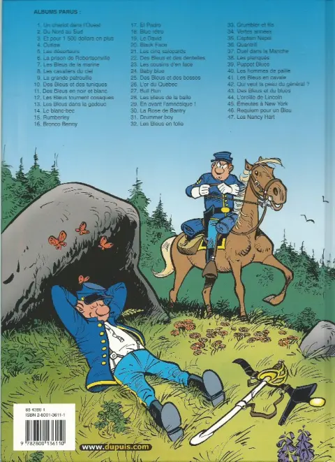 Verso de l'album Les Tuniques Bleues Tome 36 Quantrill