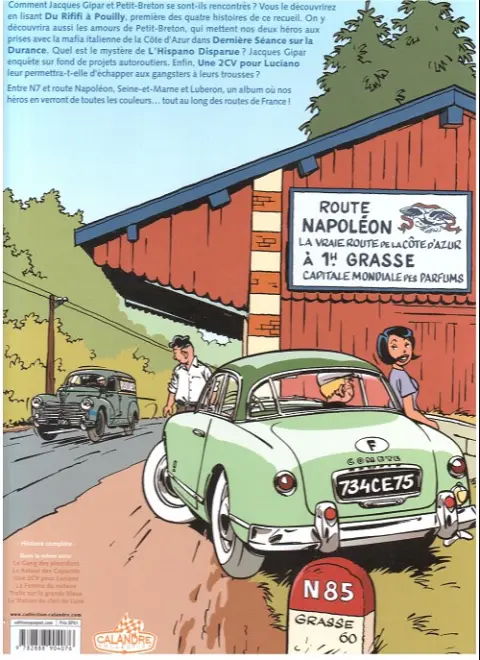 Verso de l'album Une aventure de Jacques Gipar Tome 3 Une 2CV pour Luciano