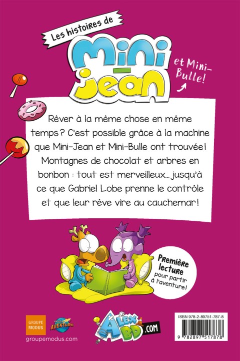 Verso de l'album Les histoires de Mini-Jean et Mini-Bulle ! Tome 9 Mauvais rêve