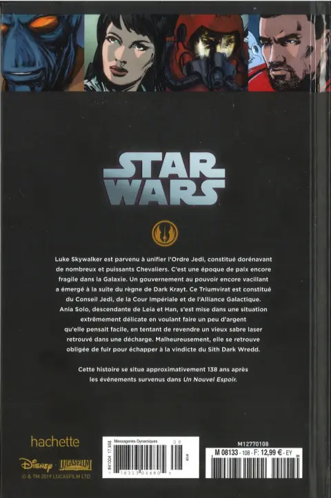 Verso de l'album Star Wars - Légendes - La Collection Tome 108 Star Wars Legacy Saison II - II. La Voie de la Liberté