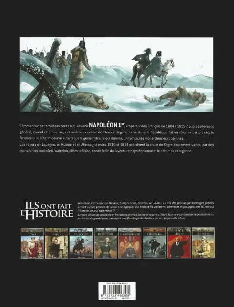 Verso de l'album Ils ont fait l'Histoire Tome 13 Napoléon - Tome 3/3