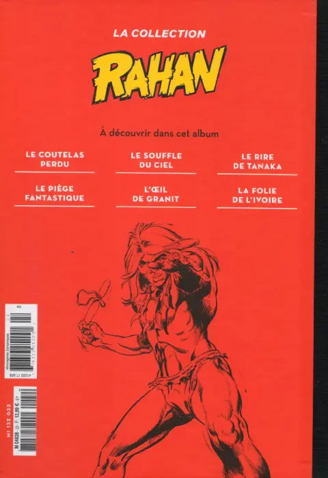 Verso de l'album Rahan La Collection (Hachette) Tome 22