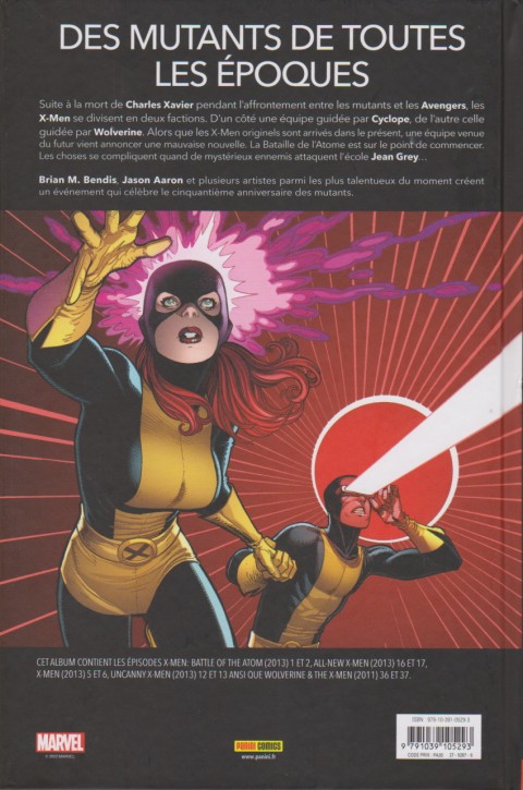 Verso de l'album All-New X-Men La bataille de l'atome
