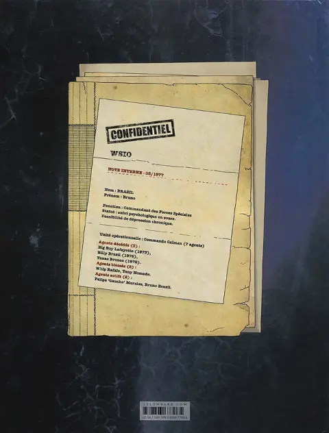 Verso de l'album Les nouvelles aventures de Bruno Brazil Tome 2 Black program