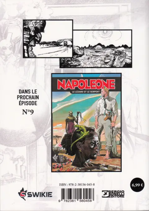 Verso de l'album Napoleone N° 8 Le seigneur de l'ombre