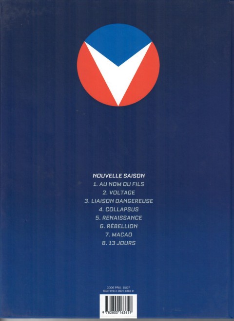 Verso de l'album Michel Vaillant Tome 4 Collapsus