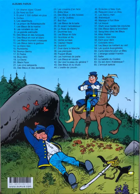 Verso de l'album Les Tuniques Bleues Tome 23 Les cousins d'en face