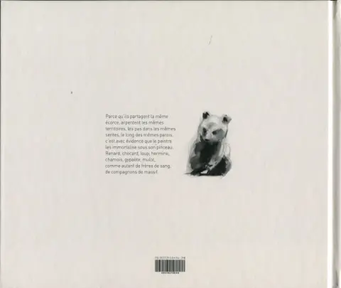 Verso de l'album Bestiaire des Alpes