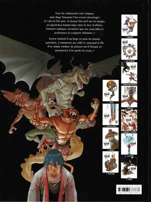 Verso de l'album Klaw Tome 1 Eveil