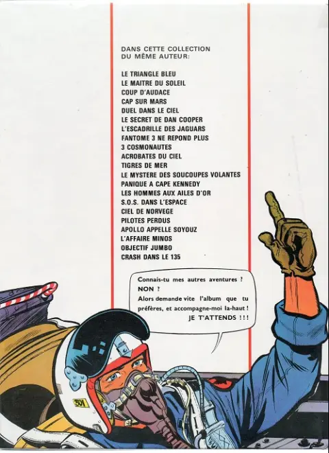 Verso de l'album Les aventures de Dan Cooper Tome 13 Le mystère des soucoupes volantes