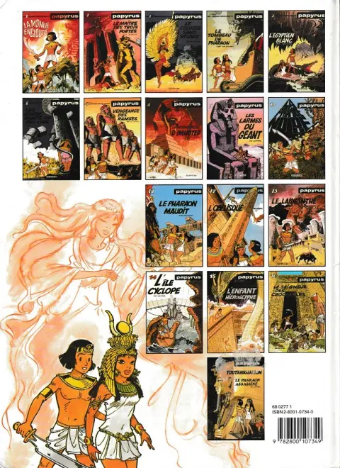 Verso de l'album Papyrus Tome 4 Le tombeau de Pharaon