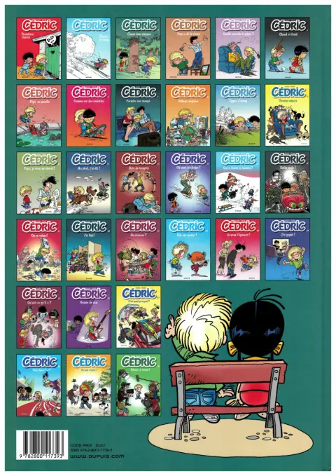Verso de l'album Cédric Tome 3 Classe tous risques