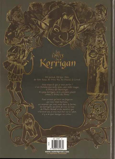 Verso de l'album Les contes du Korrigan Livre second Les mille Visages du Diable