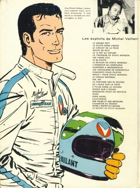 Verso de l'album Michel Vaillant Tome 12 Les Chevaliers de Königsfeld