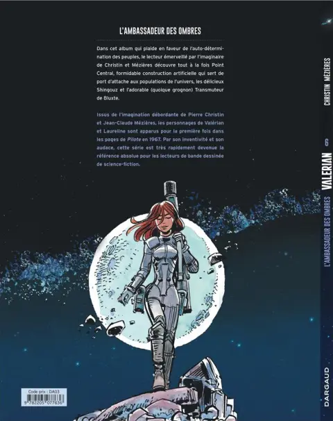 Verso de l'album Valérian Tome 6 L'Ambassadeur des Ombres