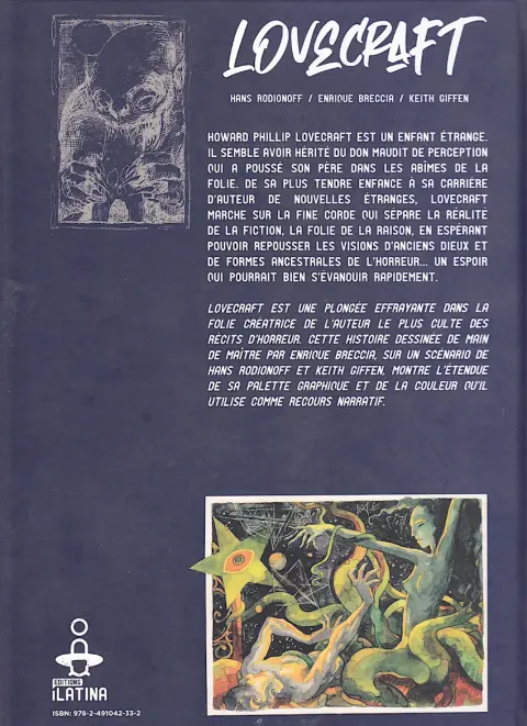 Verso de l'album Lovecraft