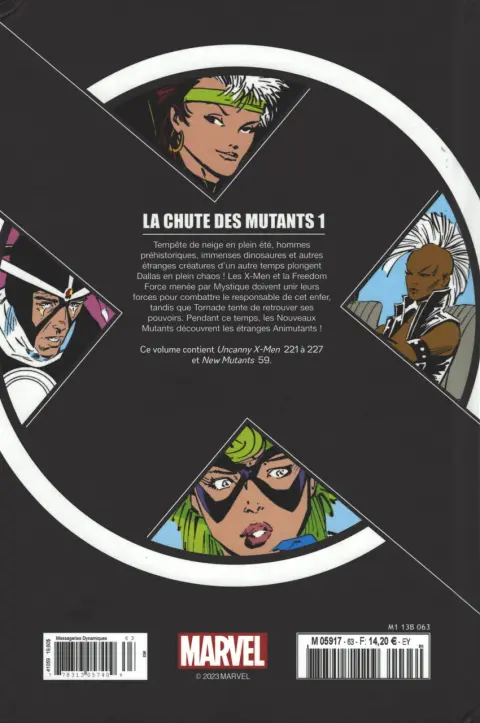 Verso de l'album X-Men - La Collection Mutante Tome 63 La chute des Mutants 1