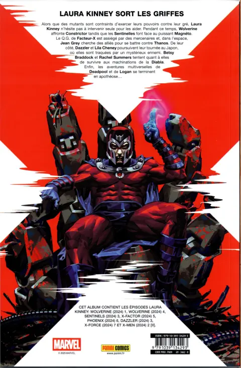 Verso de l'album X-Men 10