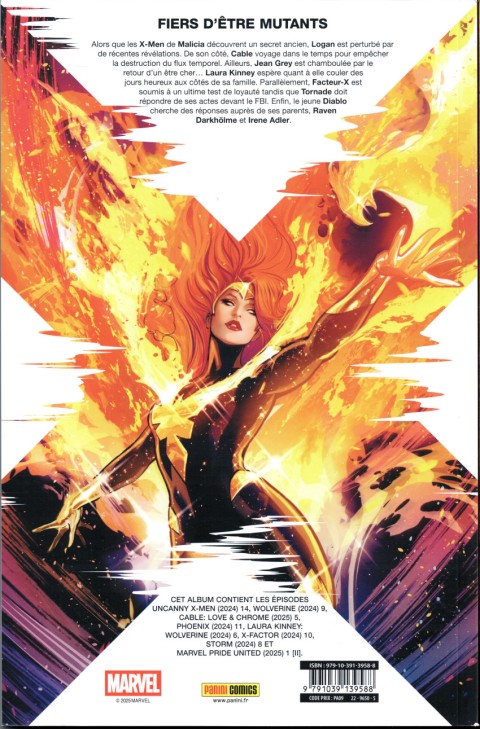 Verso de l'album X-Men 22