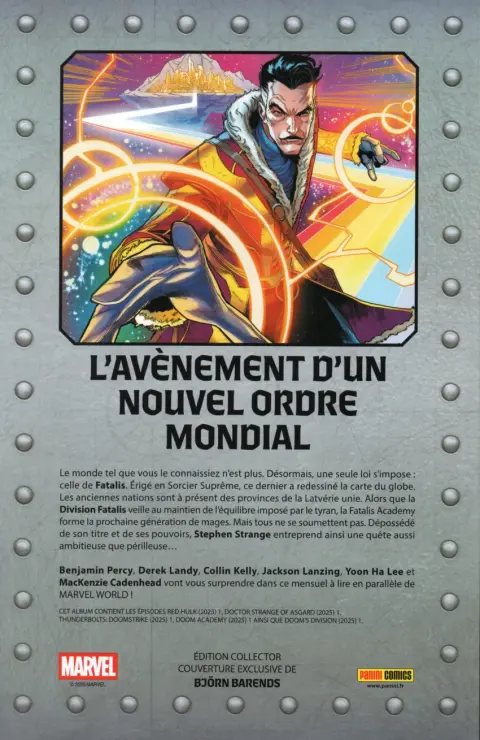 Verso de l'album Doom World - Le règne de Fatalis Volume 1/8