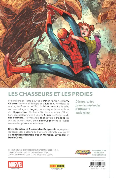 Verso de l'album Ultimate Universe 08