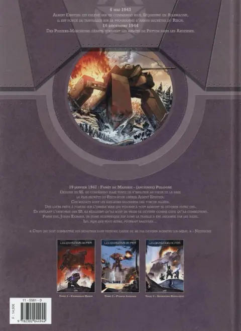 Verso de l'album Les Divisions de fer Tome 3 Opération Rebalance