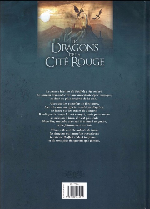 Verso de l'album Les Dragons de la Cité Rouge Tome 1 Alec Deeran