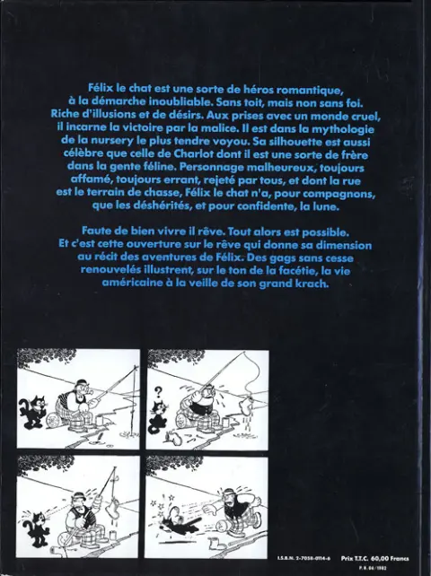 Verso de l'album Félix le chat 1923-1924