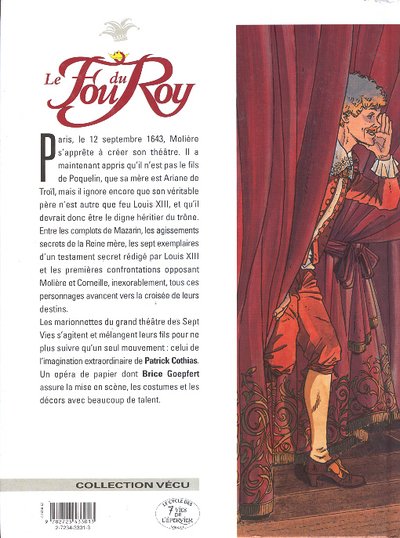 Verso de l'album Le Fou du Roy Tome 8 Les feux de la rampe