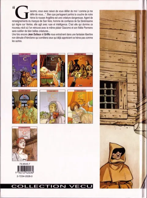 Verso de l'album Giacomo C. Tome 7 Angélina
