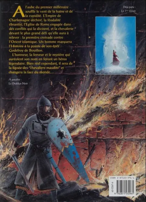 Verso de l'album Godefroy de Bouillon - Les Chevaliers maudits Tome 2 Le sang des justes
