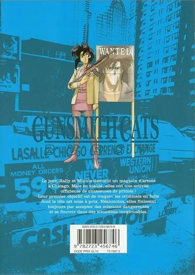 Verso de l'album Gunsmith Cats Burst 2