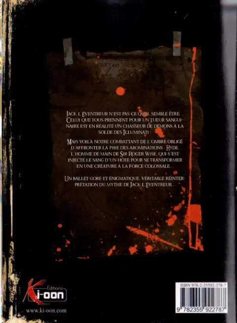 Verso de l'album Hell Blade 3
