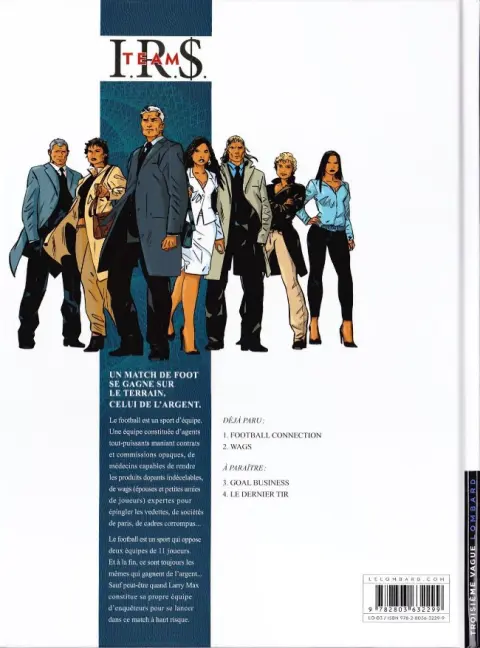 Verso de l'album I.R.$. Team Tome 2 Wags