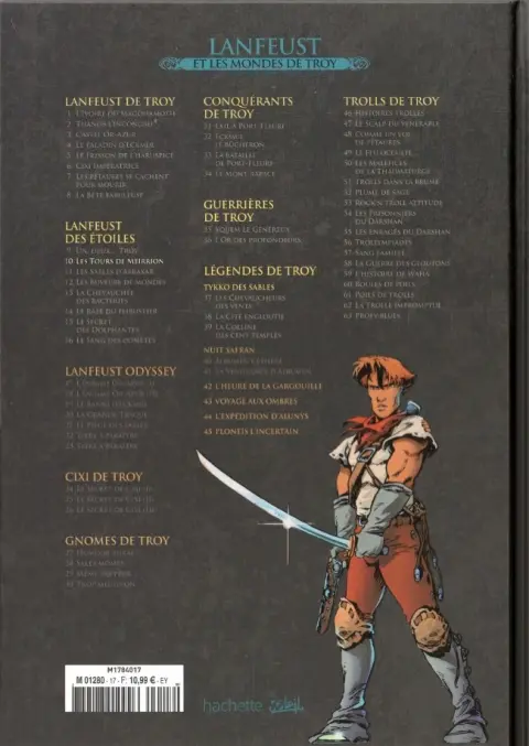Verso de l'album Lanfeust et les mondes de Troy Tome 10 Lanfeust des Étoiles - Les tours de Meirrion