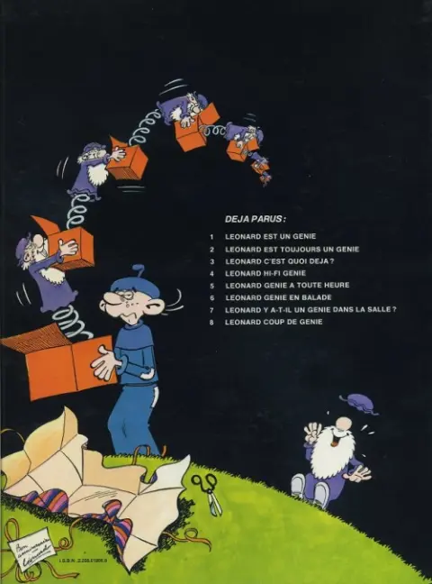 Verso de l'album Léonard Tome 8 Coup de génie