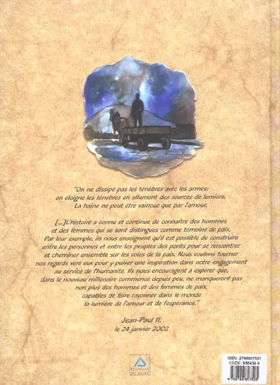 Verso de l'album La mémoire retrouvée Trois martyrs dans la tourmente des Balkans